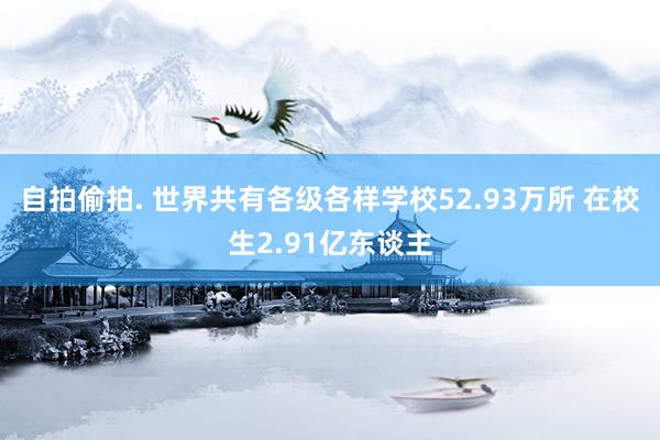 自拍偷拍. 世界共有各级各样学校52.93万所 在校生2.91亿东谈主